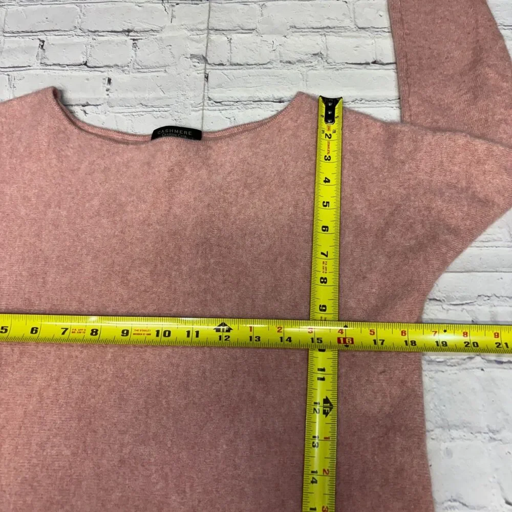 Charter Club Women 100% Cashmere Sweater Size Large Pink D120 -9